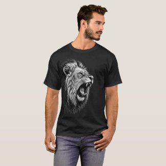 CAMISETA ROARING LION GRÁFICO STREETWEAR ROUPA DE GINÁSIO E