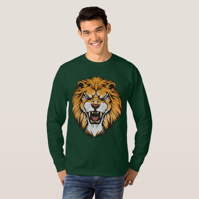 Camiseta Roaring Lion Graphic Long Sleeve Shirt (Frente Completa)