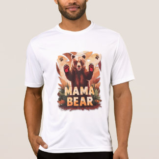 Camiseta Roaring Mama Bear: Design de proteção feroz