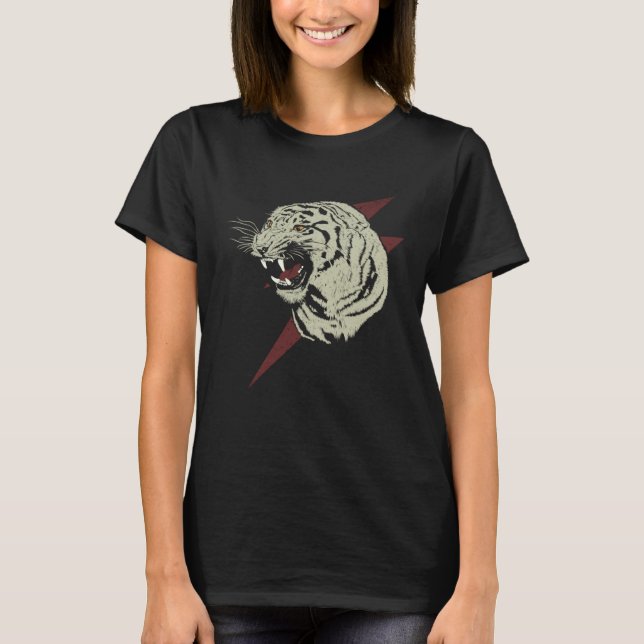 Camiseta Roaring Tiger Animal Print Cat Tiger Head (Frente)