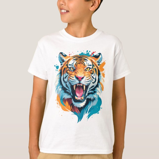 Camiseta Roaring Tiger Face (Frente)