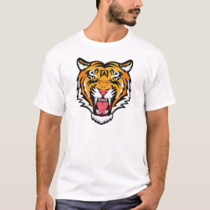 Camiseta Roaring Tiger Head-25818