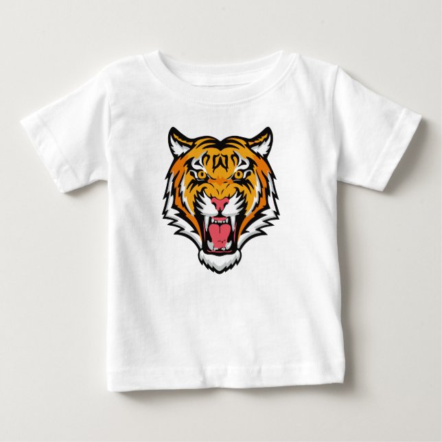 Camiseta Roaring Tiger Head-25818 (Frente)