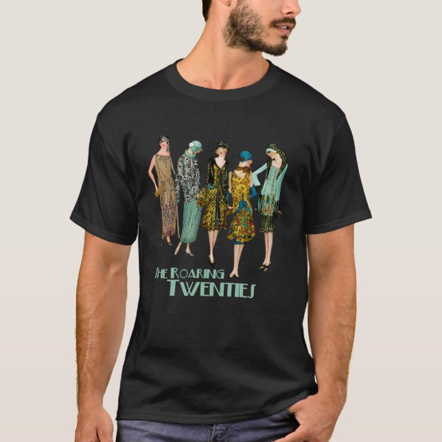Camiseta Roaring Twenties Flapper Girls (Frente)