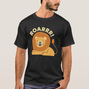 Camiseta Roarry I Lion Girl Boys Tiger Cat Animal Friel Ch