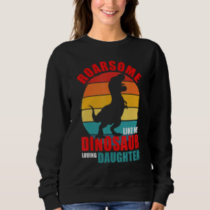 Camiseta Roarsome Como Minha Família Filha Amante Do Dinoss