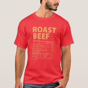 Camiseta Roast Beef Costume Funny Thanksgiving Food Nutriti