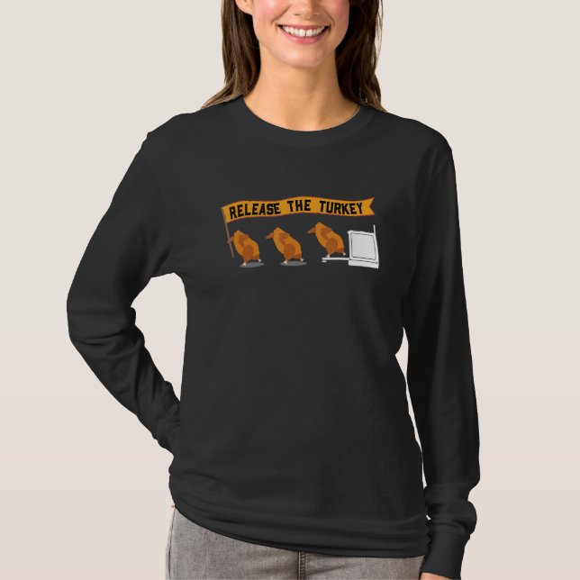 Camiseta Roasted thanksgiving turkey day trot costume dinne (Frente)