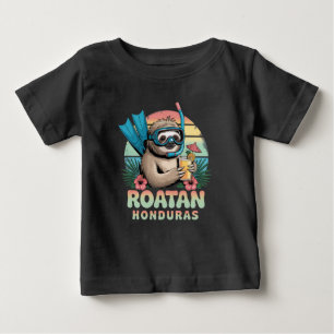 Camiseta Roatan Honduras Preguiça, Roatan Preguiça, Roatan
