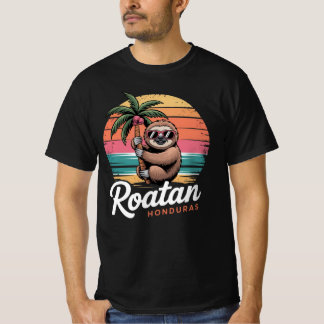 Camiseta Roatan Honduras Preguiça, Roatan Preguiça, Roatan