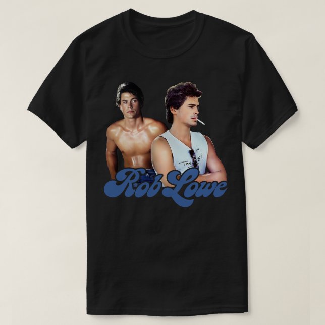 Camiseta Rob Lowe Sexy 80s Design estético (Frente do Design)
