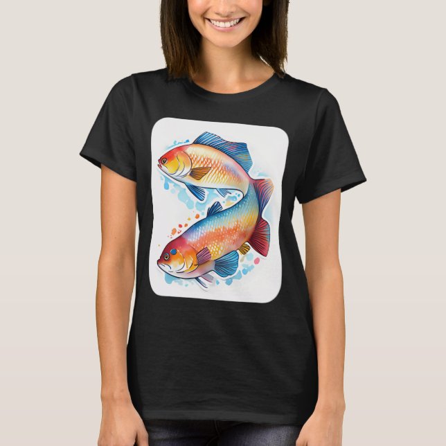 Camiseta robalo colorido (Frente)