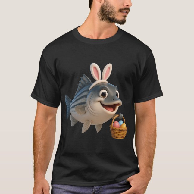 Camiseta Robalo Listrado de Páscoa (Frente)
