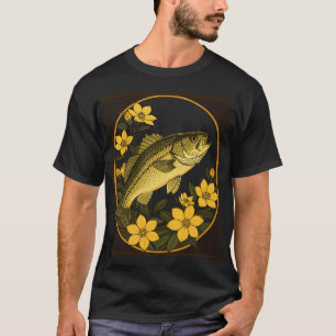 Camiseta Robalo Listrado Rockfish E Jasmine Amarela
