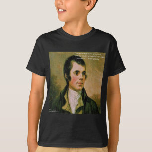 Camiseta Robert Burns & Citação de Suspeita Famosa