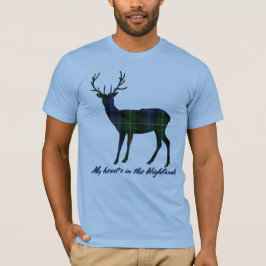 Camiseta Robert Burns Cote Clan Campbell Tartan Stag