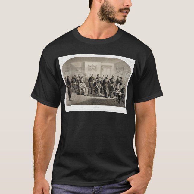 Camiseta Robert E. Lee Rendição a Ulysses S. Grant (Frente)