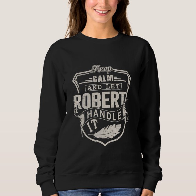 Camiseta Robert First Name Shirt Robert Name Birthday (Frente)