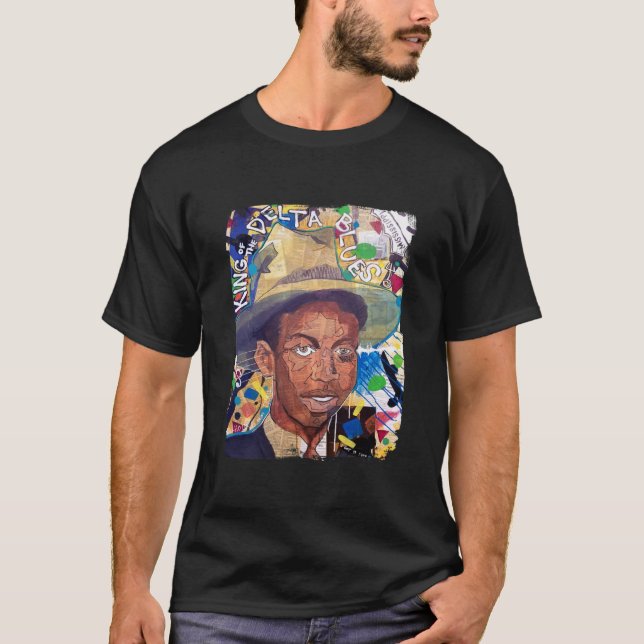 Camiseta Robert Johnson King do Delta Blues (Frente)