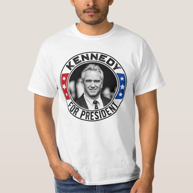 Camiseta Robert Kennedy Jr. para o Presidente 2024 (Frente)