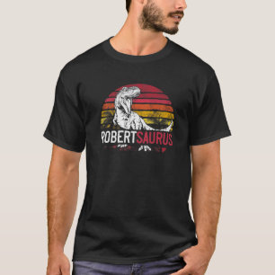 Camiseta Robert Saurus Funny Personalizado Dinossauro T Rex