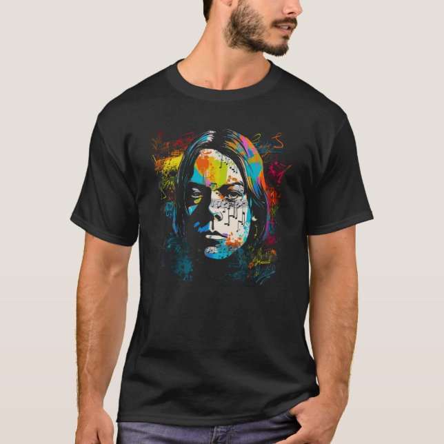 Camiseta Robert Schumann Music Piano (Frente)