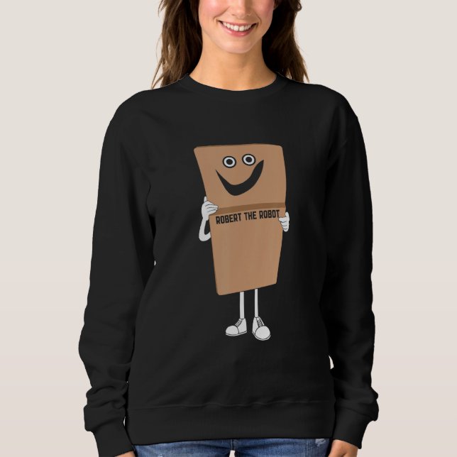Camiseta Robert The Robot Box Character Kid Drawn Imaginati (Frente)