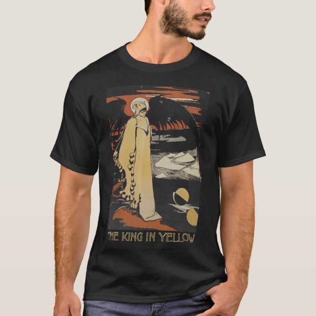 Camiseta Robert W. Chambers&x27; O Rei Em Clássico Amarelo (Frente)