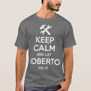 Camiseta ROBERTO Fix Cote Noite Engraçado Personalizado