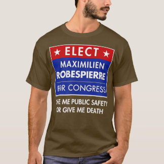 Camiseta Robespierre Revolução Francesa Jacobin Guillotine 