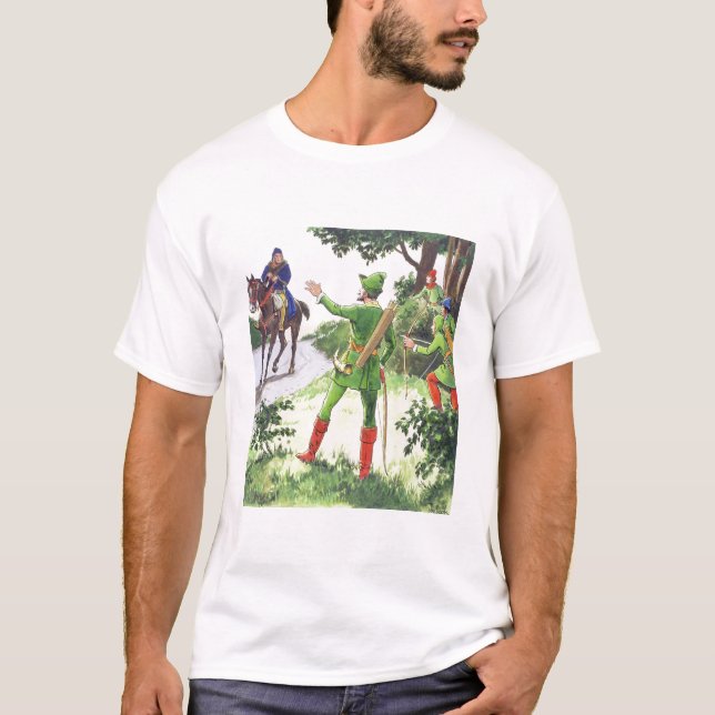 Camiseta Robin Hood, das "espreitadelas no passado", (Frente)