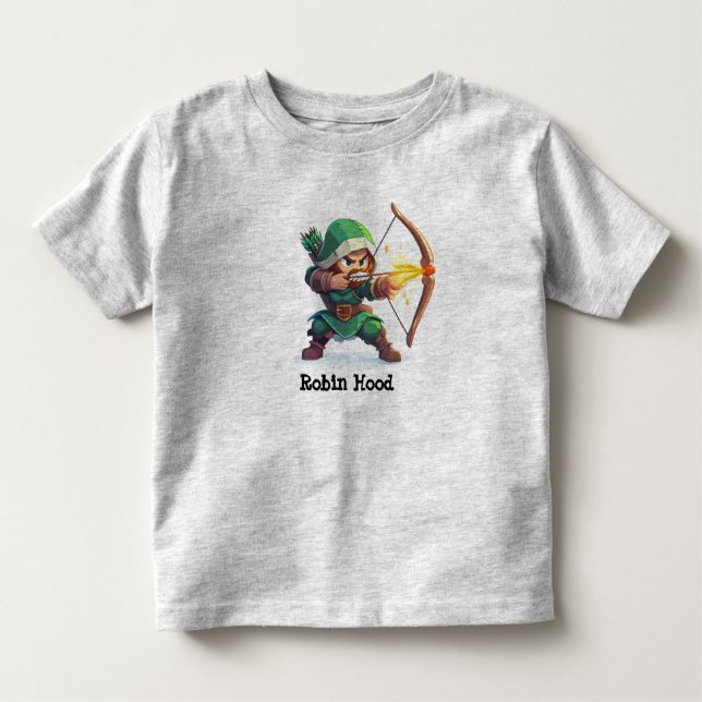 Camiseta Robin Hood e o nome da custódia da seta secreta (Frente)