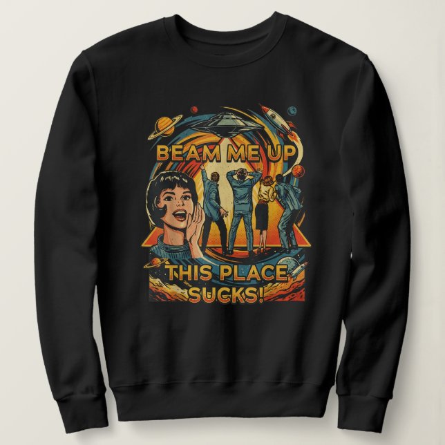 Camiseta Robin Me Leve Daqui Este Lugar É Terrível (Frente do Design)