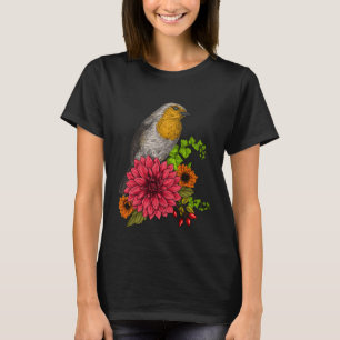 Camiseta Robin no buquê das flores