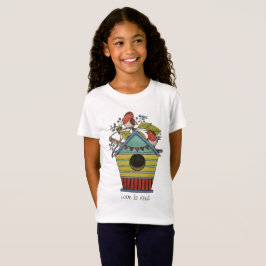 Camiseta Robins Com Airelas E Birdhouse