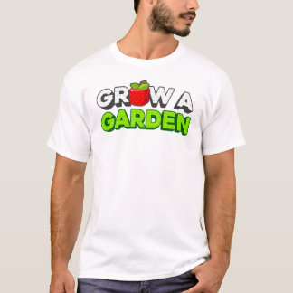 Camiseta Roblox faz um jardim