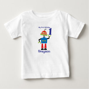 Camiseta Robô 1º Aniversário