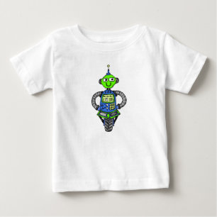 Camiseta Robô Arnie, azul e verde