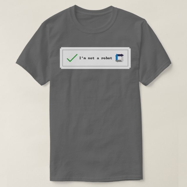Camiseta robô captcha (Frente do Design)