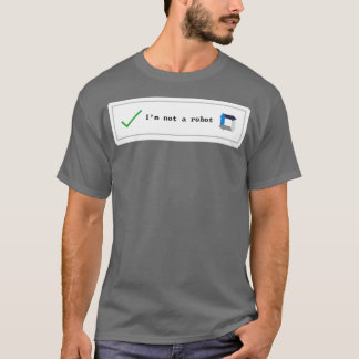Camiseta robô captcha