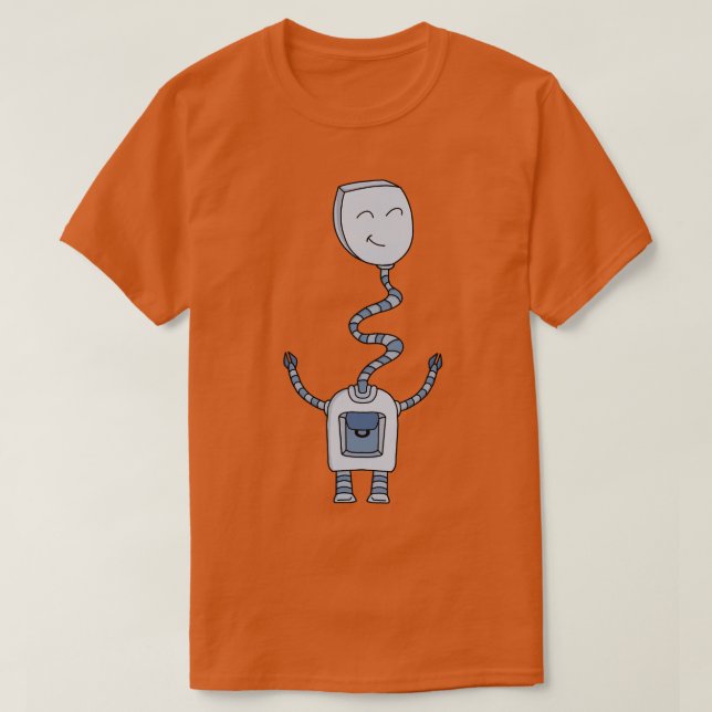 Camiseta Robô com pescoço longo (Frente do Design)