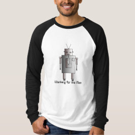 Camiseta Robô corporativo retrô venenoso trabalhando para o