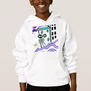 Camiseta Robô, crianças adoram droid sci fi