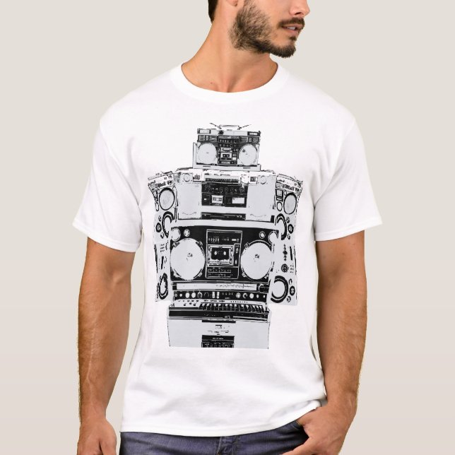 Camiseta Robô da dança de Boombox (Frente)