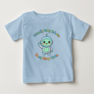 Camiseta Robô de Algodão Confortável