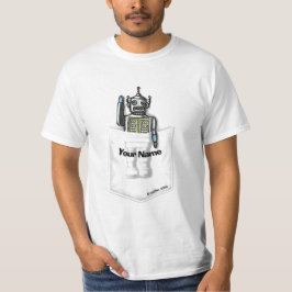 Camiseta Robô de bolso de ficção científica