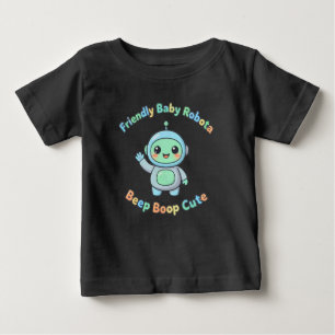 Camiseta Robô de Conforto de Algodão