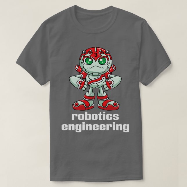 Camiseta Robô de engenharia robótica 1 (Frente do Design)