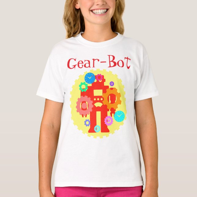 Camiseta Robô de Engrenagem (Frente)