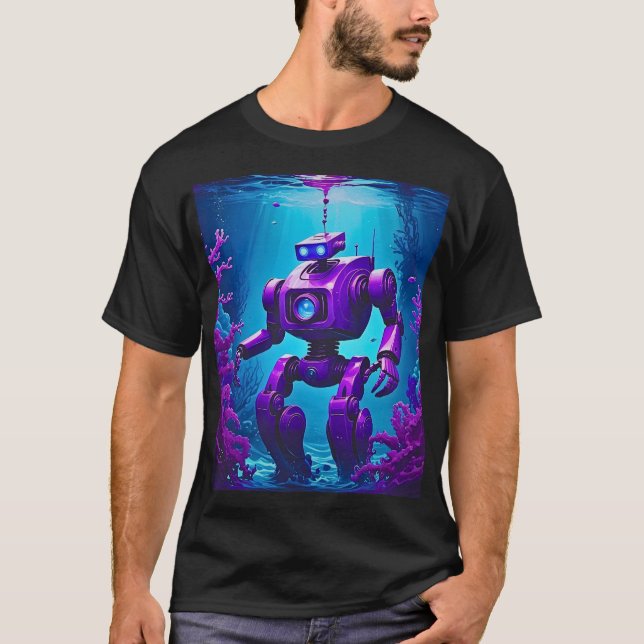 Camiseta Robô de escoteiro submarino (Frente)